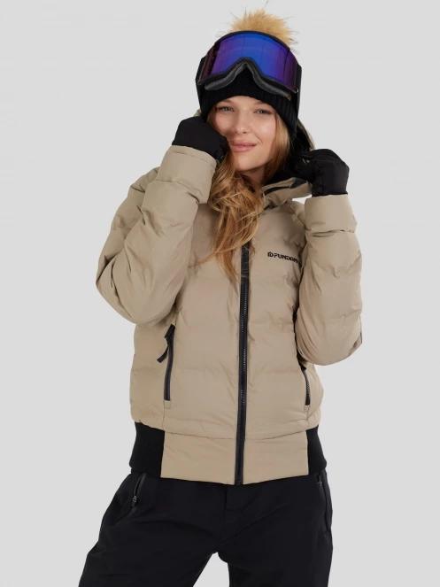 geaca de schi matlasata pt. femei Fundango Zina Padded Jacket nisip 8