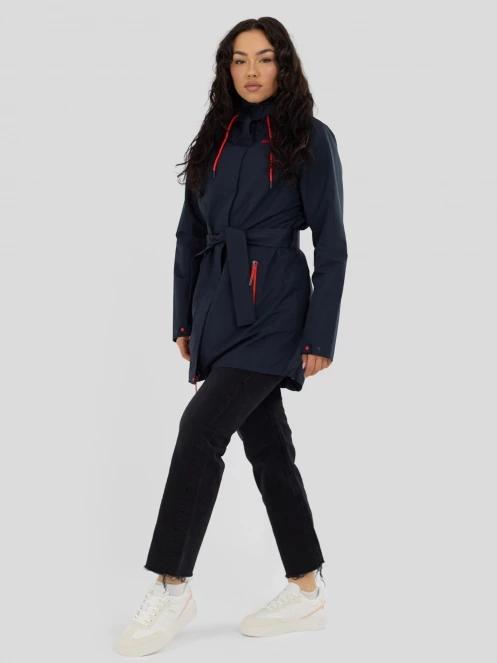 haine de ploaie pt. femei Fundango Regina III Waterproof Trench Jacket albastru inchis 5