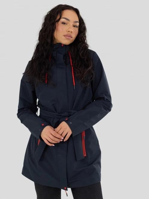 haine de ploaie pt. femei Fundango Regina III Waterproof Trench Jacket albastru inchis 2
