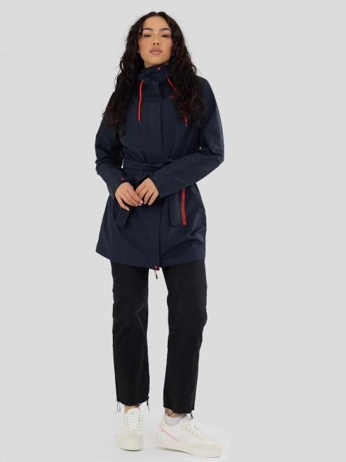haine de ploaie pt. femei Fundango Regina III Waterproof Trench Jacket albastru inchis 4