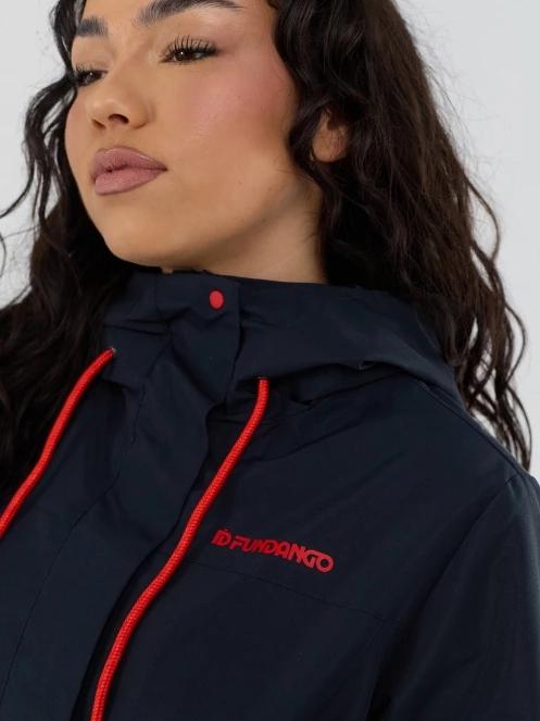 haine de ploaie pt. femei Fundango Regina III Waterproof Trench Jacket albastru inchis 6