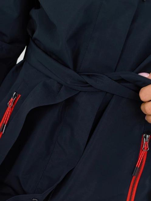 haine de ploaie pt. femei Fundango Regina III Waterproof Trench Jacket albastru inchis 7