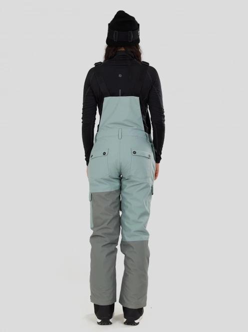 salopeta de schi pt. femei Fundango Sakura ECO Bib Pants verde 3
