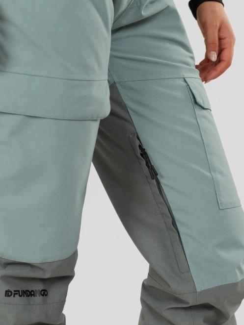 salopeta de schi pt. femei Fundango Sakura ECO Bib Pants verde 6