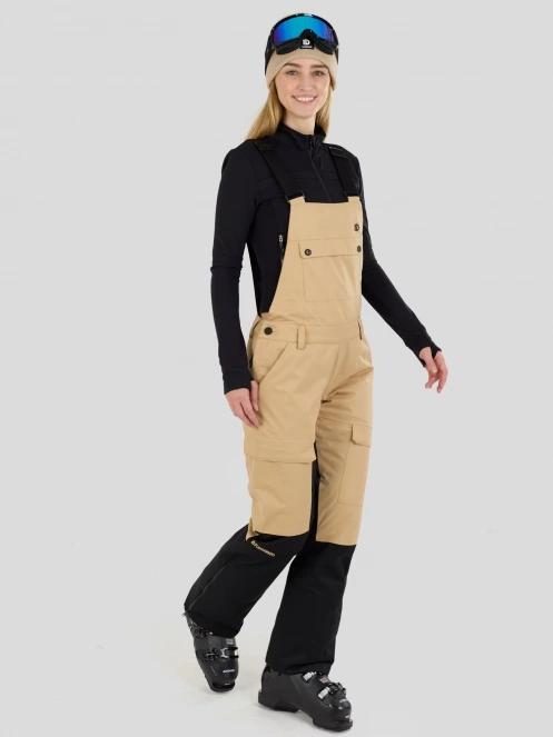 pantaloni de schi pt. femei Fundango Sakura ECO Bib Pants nisip 2