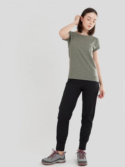 tricou cu maneci scurte pt. femei Fundango Amira T-shirt oliv 4