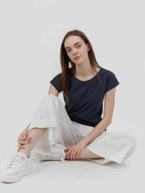 tricou cu maneci scurte pt. femei Fundango Amira T-shirt albastru inchis 5