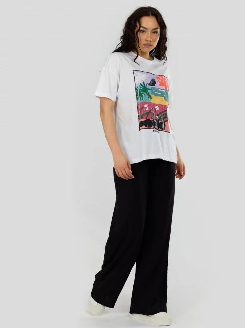 tricou cu maneci scurte pt. femei Fundango Sunshine II Surf-T alb 4