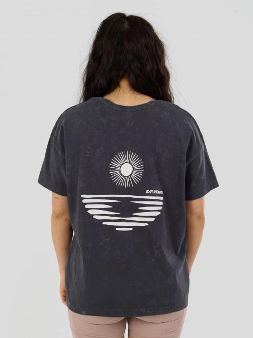 tricou cu maneci scurte pt. femei Fundango Sunshine II Surf-T negru 3