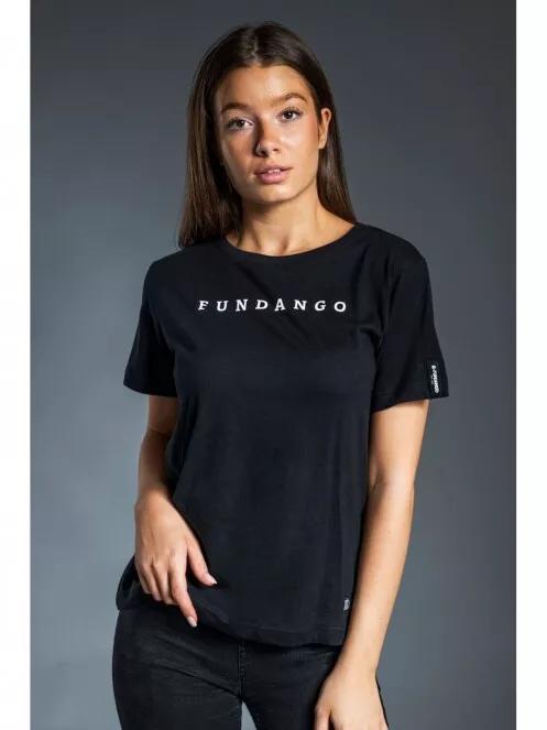 tricou cu maneci scurte pt. femei Fundango Womens Logo T negru 2