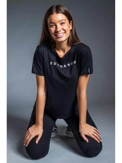 tricou cu maneci scurte pt. femei Fundango Womens Logo T negru 3