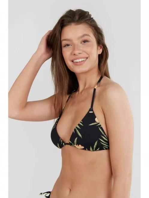 sutien bikini pt. femei Fundango Innisfil Triangle Top negru 2