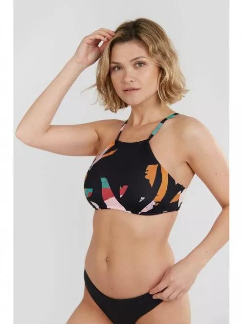 sutien bikini pt. femei Fundango Hogg High Neck Top multicolor 2