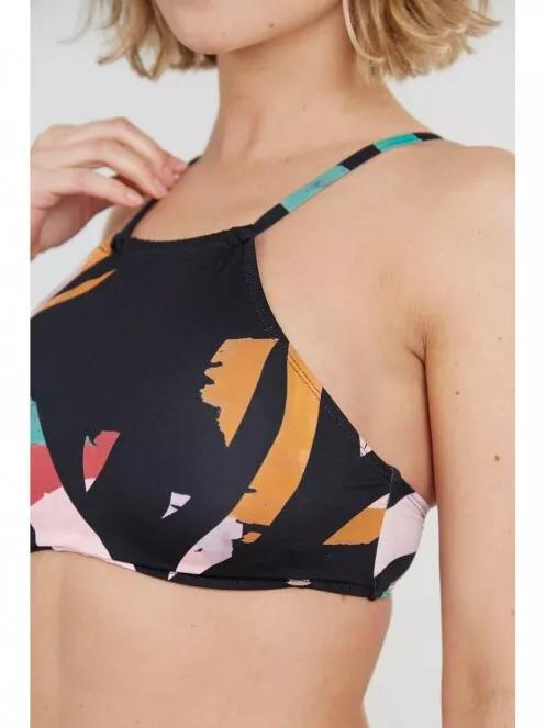 sutien bikini pt. femei Fundango Hogg High Neck Top multicolor 4