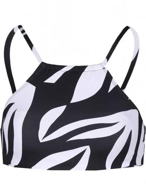 sutien bikini pt. femei Fundango Hogg High Neck Top negru 5