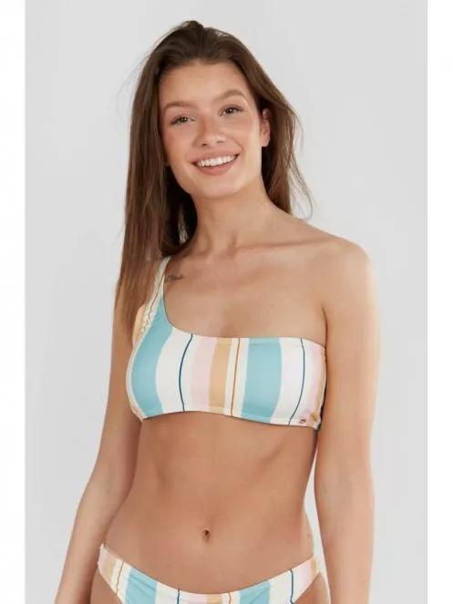 sutien bikini pt. femei Fundango Madison One Shoulder Top alb 2