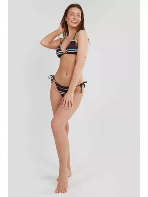 chiloti bikini pt. femei Fundango Innisfil Tie-side Bottoms albastru inchis 5