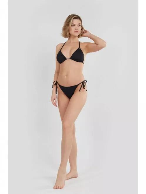 chiloti bikini pt. femei Fundango Innisfil Tie-side Bottoms negru 3