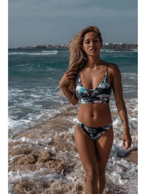 chiloti bikini pt. femei Fundango Moana Classic Bottoms albastru inchis 6