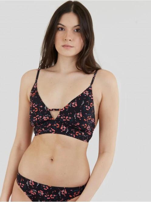 sutien bikini pt. femei Fundango Sahara V-neck Cami Top negru 2