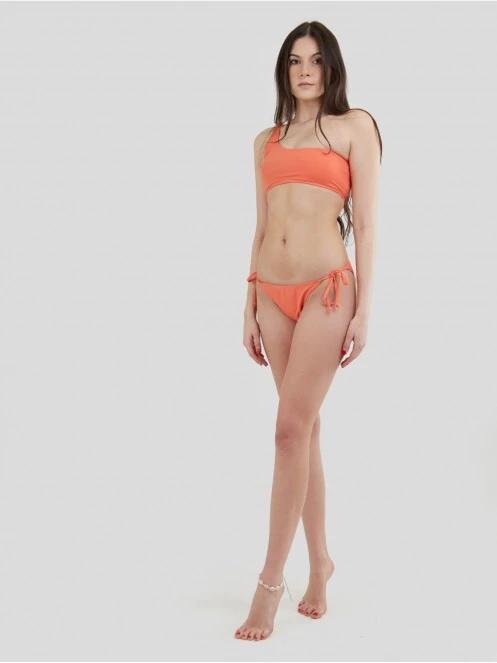 sutien bikini pt. femei Fundango Madison One Shoulder Top portocaliu 4