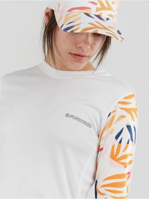 lycra cu maneci lungi pt. femei Fundango Loren Long Sleeve Rashguard alb 5