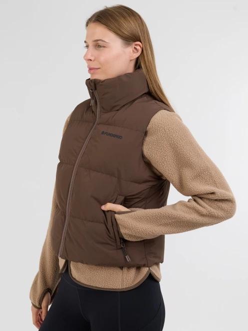 vesta pt. femei Fundango Keira Padded Vest maro 2