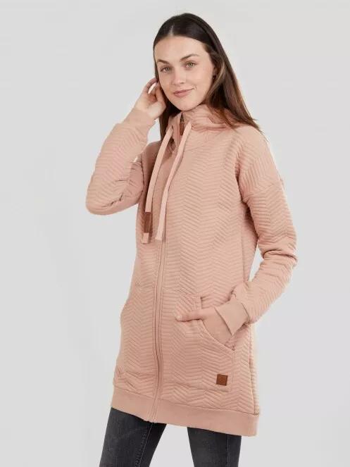 pulover cu gluga pt. femei Fundango Blanka Pullover roz 2