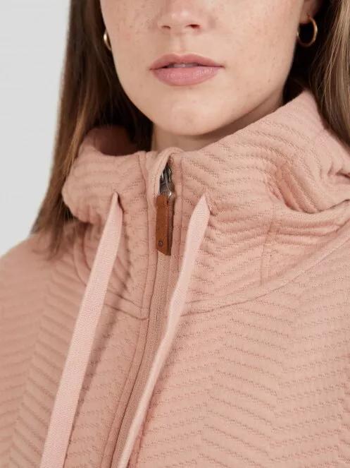 pulover cu gluga pt. femei Fundango Blanka Pullover roz 5