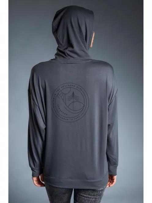 pulover cu gluga pt. femei Fundango RICHMOND Hooded Pullover gri 4