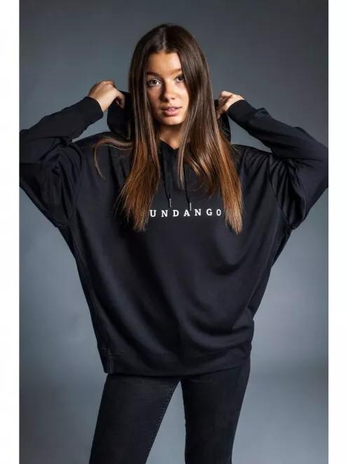 pulover cu gluga pt. femei Fundango RICHMOND Hooded Pullover negru 2