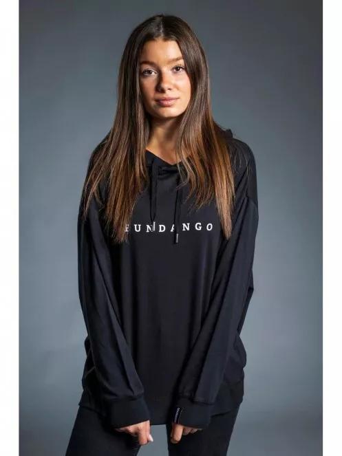 pulover cu gluga pt. femei Fundango RICHMOND Hooded Pullover negru 3