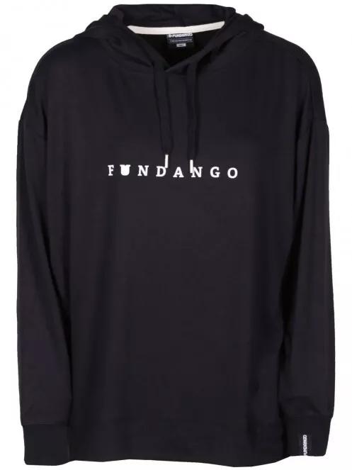 pulover cu gluga pt. femei Fundango RICHMOND Hooded Pullover negru 6