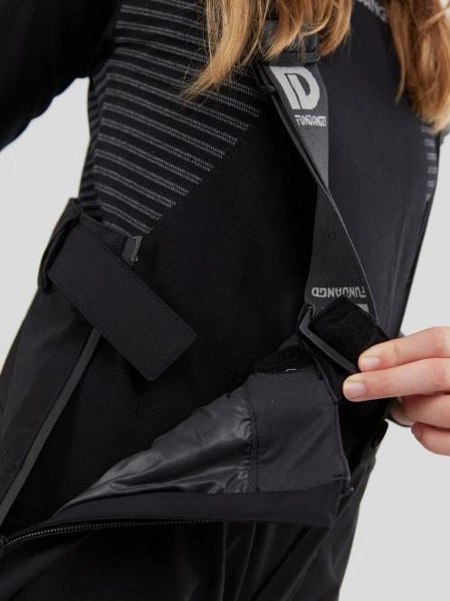 pantaloni de schi Fundango Mugo JUN Fullzip Pants negru 6