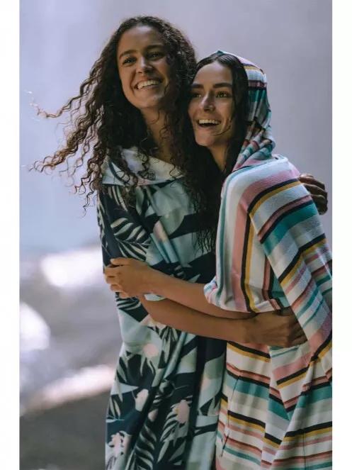 halat de baie pt. femei Fundango Amarante Surf Poncho albastru 8