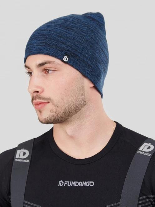 caciula tricotata pt. barbati Fundango Asher Beanie albastru 3