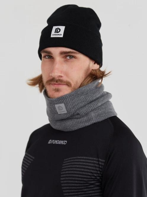 esarfa tubulara Fundango Elion Neckwarmer gri 3