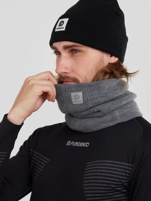 esarfa tubulara Fundango Elion Neckwarmer gri 4