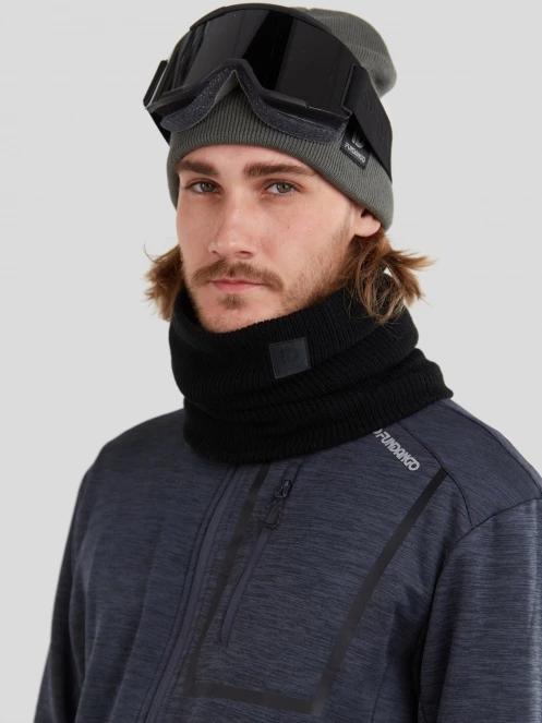 esarfa tubulara Fundango Elion Neckwarmer negru 4