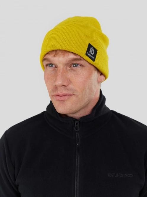 caciula tricotata Fundango Nahu Beanie galben 3