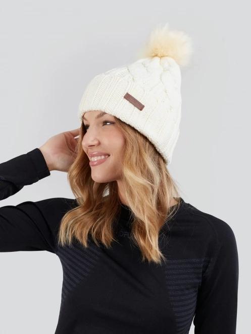 caciula cu mot pt. femei Fundango Renna Beanie alb 3