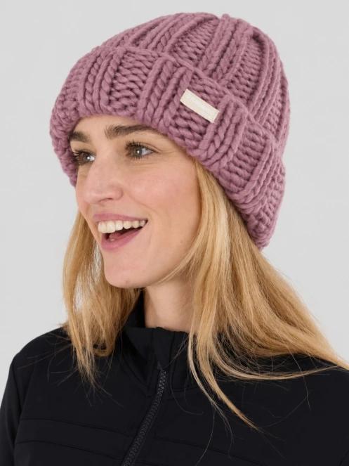 caciula tricotata Fundango Astrid Beanie roz 2