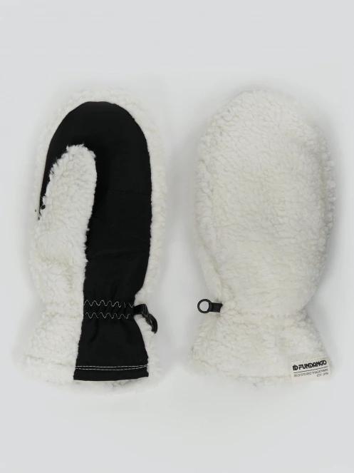 manusi pt. femei Fundango Teddy Gloves alb 2