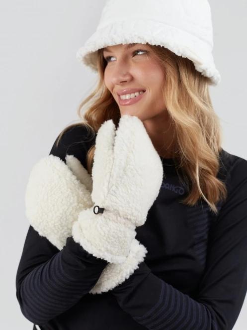 manusi pt. femei Fundango Teddy Gloves alb 3