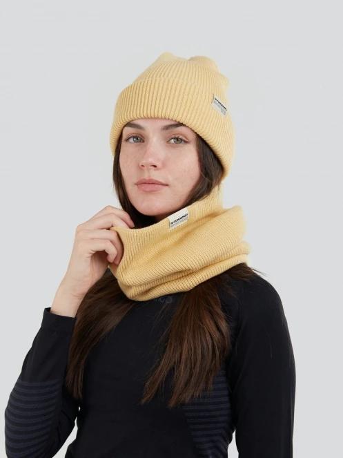 esarfa tubulara Fundango Tara Neckwarmer galben 3