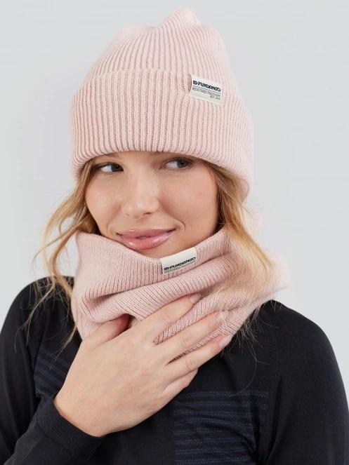 esarfa tubulara Fundango Tara Neckwarmer roz 3