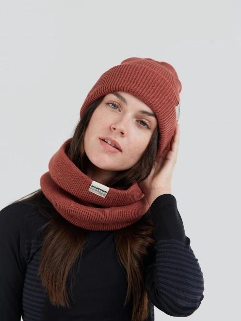 esarfa tubulara Fundango Tara Neckwarmer rosu 3