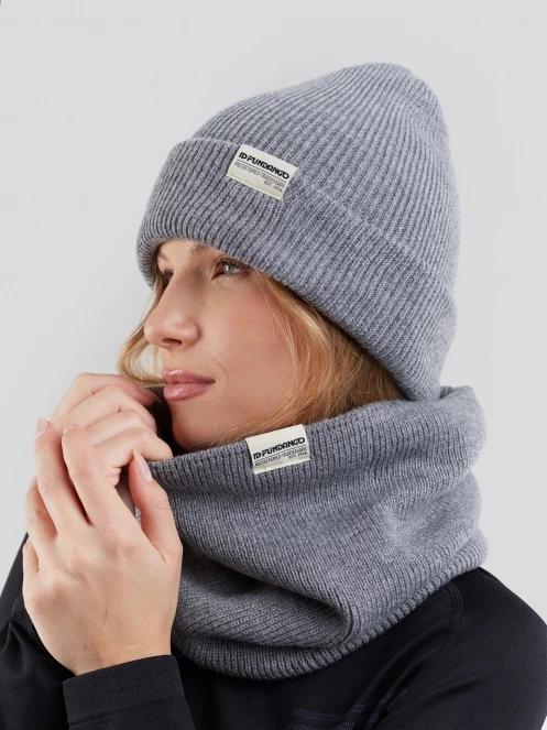 esarfa tubulara Fundango Tara Neckwarmer gri 3