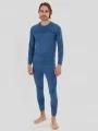set de lenjerie de corp pt. barbati Fundango Seamless Baselayer Set albastru inchis 1