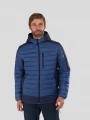 geaca matlasata de tranzitie pt. barbati Fundango Matt Hooded Jacket albastru 1